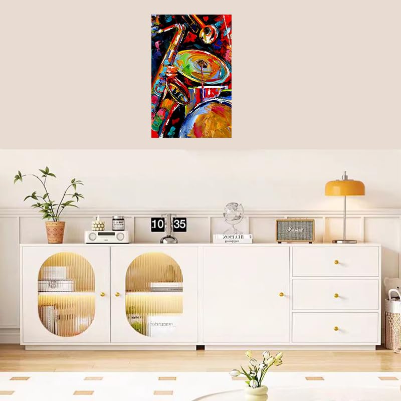 Amazon.com: Abstract Jazz Colorful Music Painting Customized